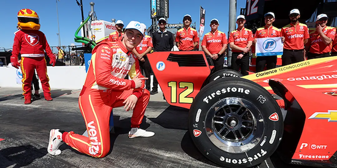 Phoenix IndyCar Qualifying 2026: Malukas Claims First Career NTT P1 Award as Schumacher Stuns on Oval Debut 1 David Malukas celebrates his first career NTT P1 Award during Phoenix IndyCar Qualifying 2026 at Phoenix Raceway. © Penske Entertainment
