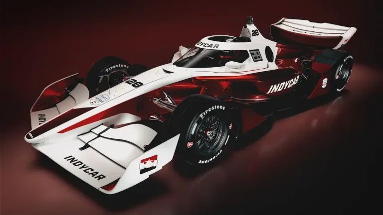INDYCAR IR-28 road course render showing the new 2028 chassis © Penske Entertainment