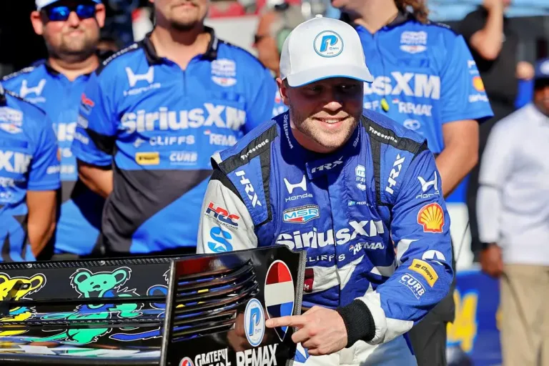 Portland IndyCar qualifying pole winner Felix Rosenqvist with Meyer Shank Racing at Portland International Raceway © Penske Entertainment: Paul Hurley