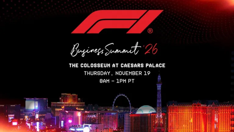 F1 Business Summit Las Vegas 2026 event at The Colosseum at Caesars Palace on 19 November