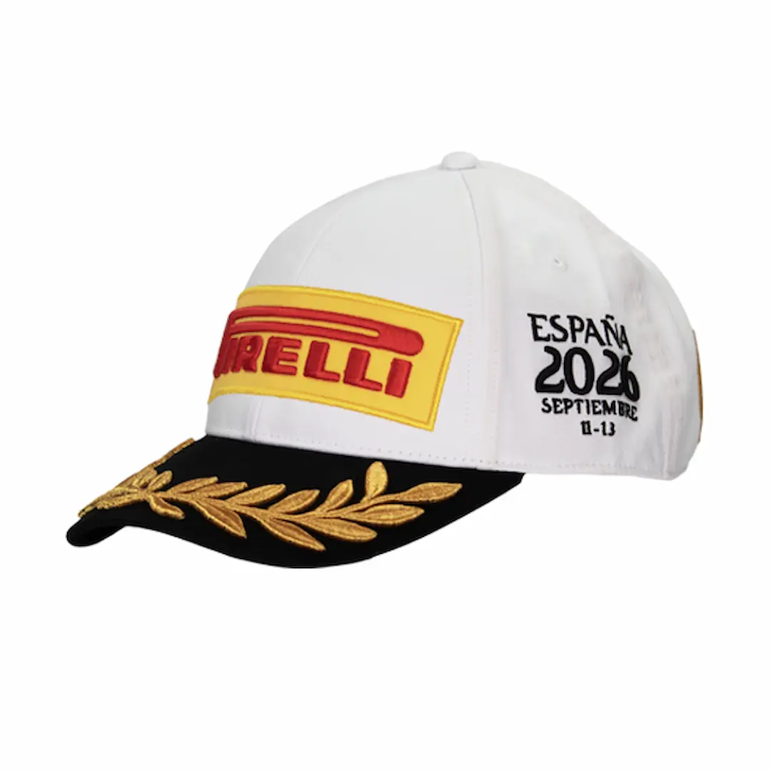 Spanish Grand Prix 2026 Tyre Preview 7 Spanish Grand Prix 2026 tyre preview Pirelli podium cap for Madring © Pirelli Motorsport